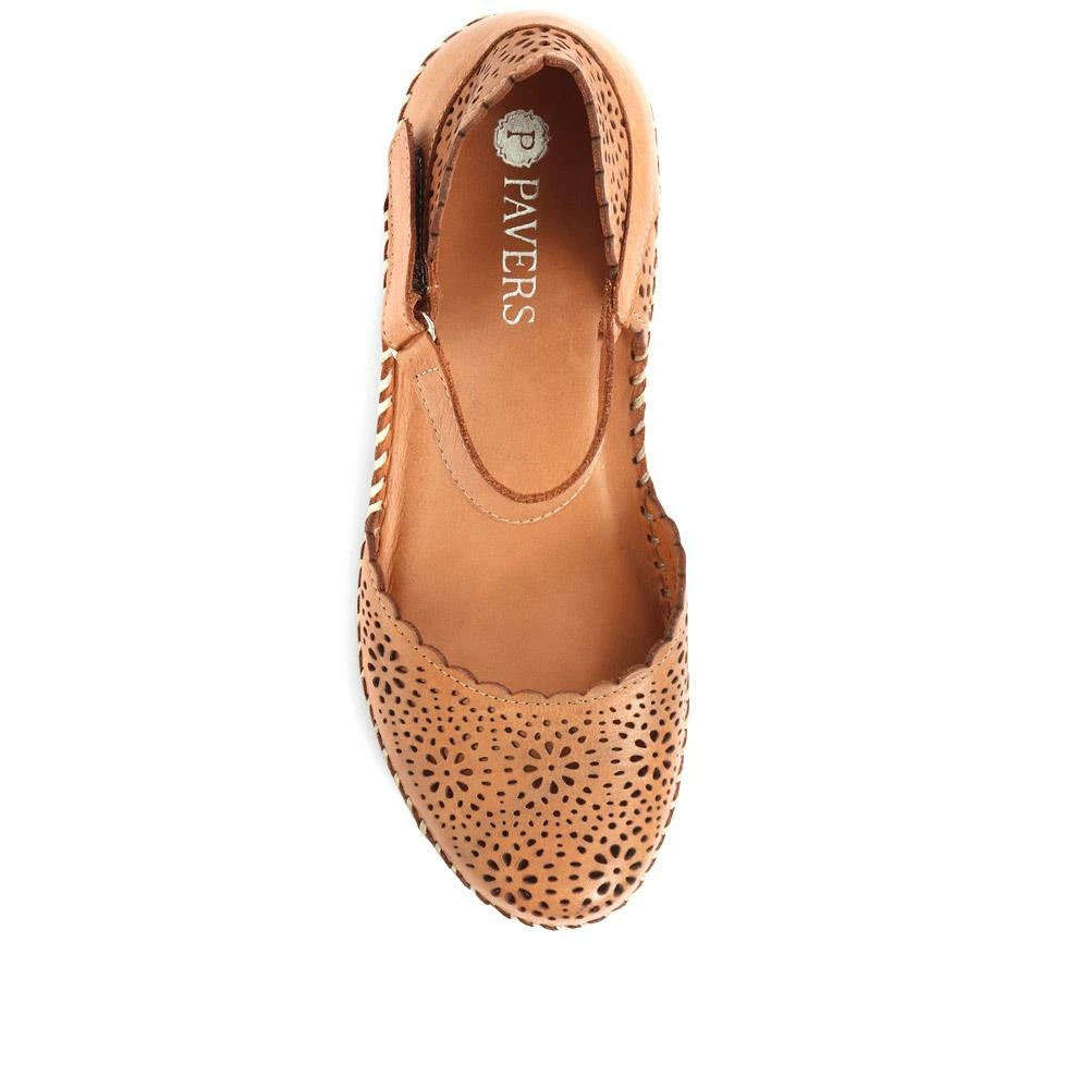 Pavers Leather Wedge Sandals - METIN33015 / 319 980 16 Pavers Leather Wedge Sandals - METIN33015 / 319 980