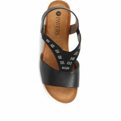 Pavers Heeled Slingback Sandals - WOIL35017 / 321 686