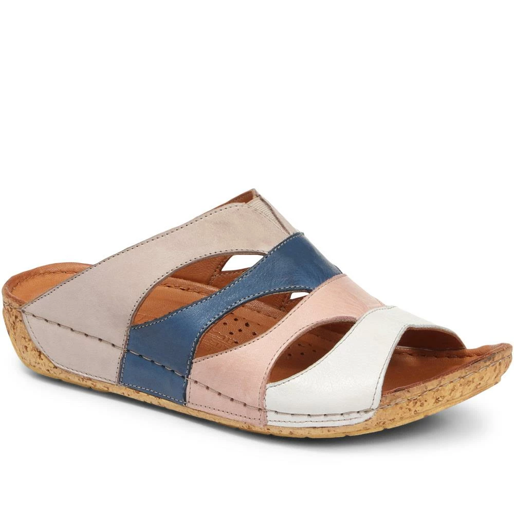 Pavers Leather Mule Wedge Sandal - KARY29010 / 315 352 Sandals 2 Pavers Leather Mule Wedge Sandal - KARY29010 / 315 352 Sandals