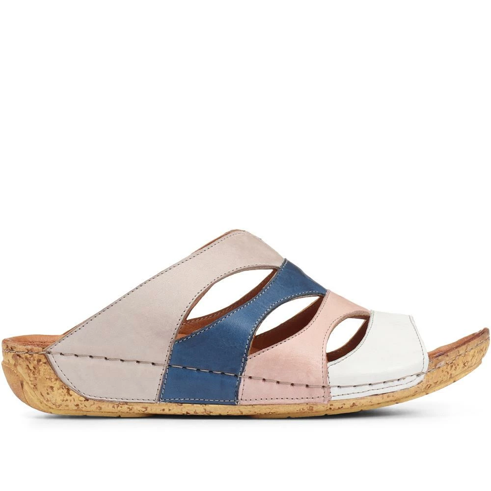 Pavers Leather Mule Wedge Sandal - KARY29010 / 315 352 Sandals 4 Pavers Leather Mule Wedge Sandal - KARY29010 / 315 352 Sandals