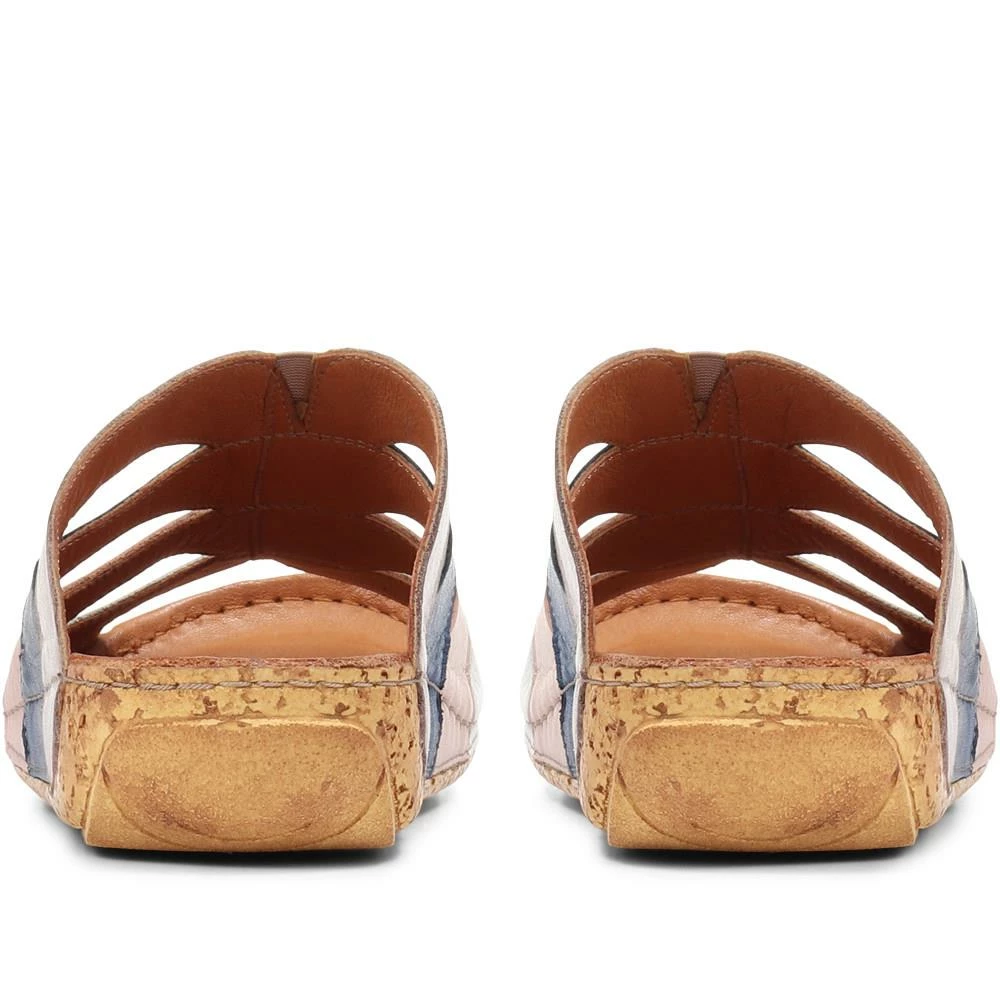 Pavers Leather Mule Wedge Sandal - KARY29010 / 315 352 Sandals 5 Pavers Leather Mule Wedge Sandal - KARY29010 / 315 352 Sandals