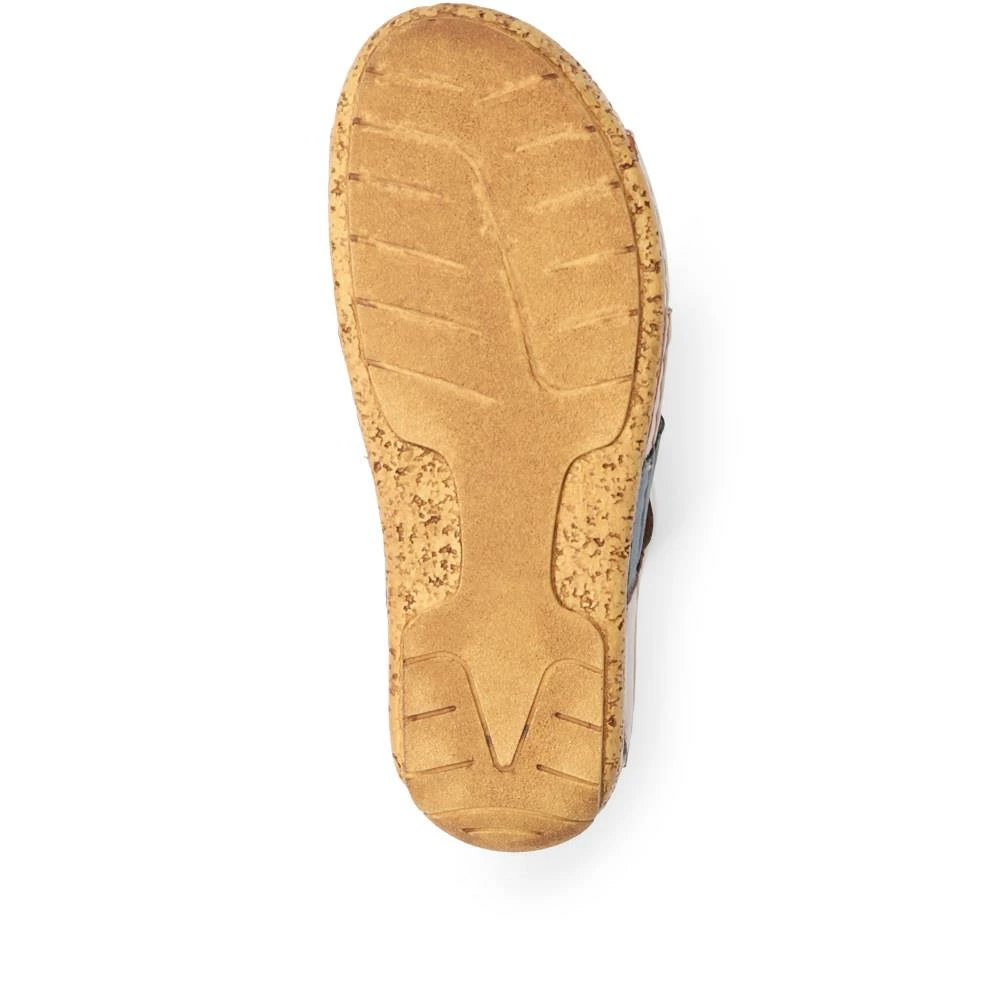 Pavers Leather Mule Wedge Sandal - KARY29010 / 315 352 Sandals 6 Pavers Leather Mule Wedge Sandal - KARY29010 / 315 352 Sandals