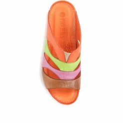 Pavers Leather Mule Wedge Sandal - KARY29010 / 315 352 Sandals 38 Pavers Leather Mule Wedge Sandal - KARY29010 / 315 352 Sandals