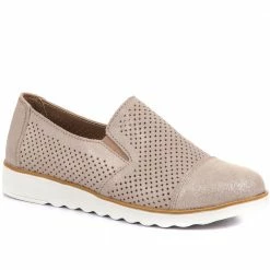 Pavers Wide Fit Metallic Leather Slip-On - BRK29016 / 315 064 / 315 064 Shoes 49 Pavers Wide Fit Metallic Leather Slip-On - BRK29016 / 315 064 / 315 064 Shoes