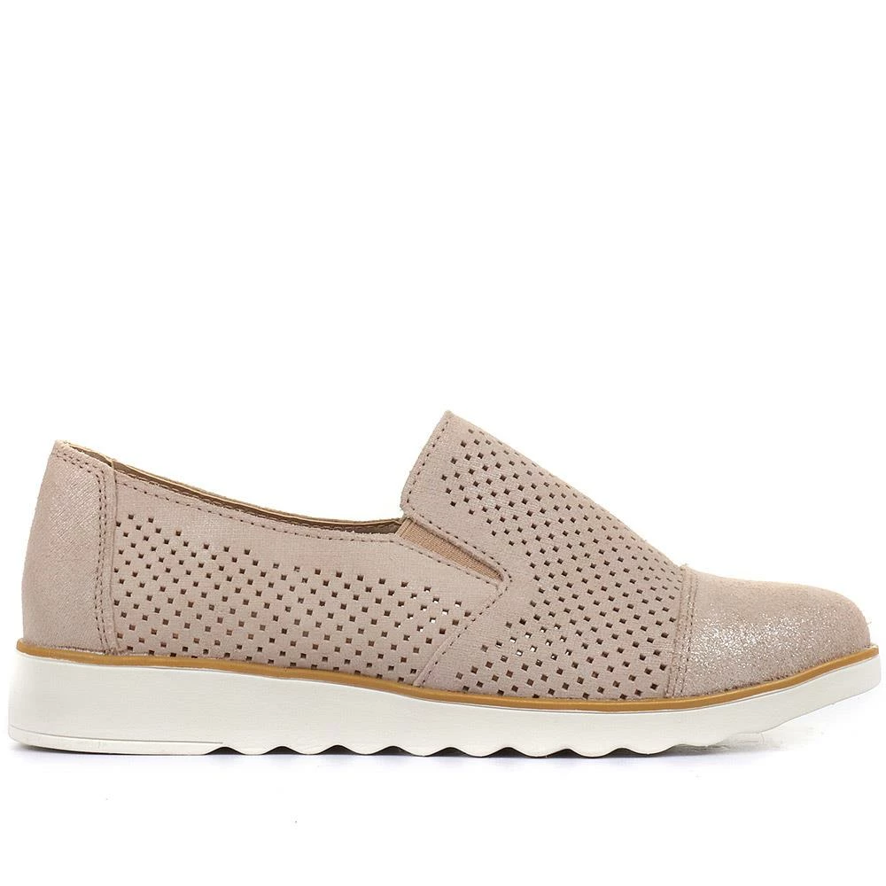 Pavers Wide Fit Metallic Leather Slip-On - BRK29016 / 315 064 / 315 064 Shoes 19 Pavers Wide Fit Metallic Leather Slip-On - BRK29016 / 315 064 / 315 064 Shoes