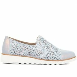 Pavers Wide Fit Metallic Leather Slip-On - BRK29016 / 315 064 / 315 064 Shoes 80 Pavers Wide Fit Metallic Leather Slip-On - BRK29016 / 315 064 / 315 064 Shoes