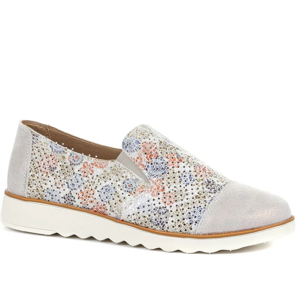 Pavers Wide Fit Metallic Leather Slip-On - BRK29016 / 315 064 / 315 064 Shoes 9 Pavers Wide Fit Metallic Leather Slip-On - BRK29016 / 315 064 / 315 064 Shoes