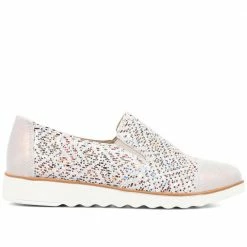 Pavers Wide Fit Metallic Leather Slip-On - BRK29016 / 315 064 / 315 064 Shoes 88 Pavers Wide Fit Metallic Leather Slip-On - BRK29016 / 315 064 / 315 064 Shoes