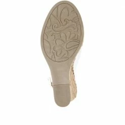 Bellissimo Leather Slingback Wedge Sandals - BELMET35013 / 322 389