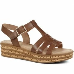 Gabor Axle Leather Platform Sandals - GAB35505 / 321 588