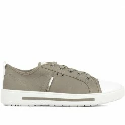 Pavers Ladies Lace-Up Eco-Friendly White Sneakers - JANSP33025 / 319 430 / 319 430 Wide Fit