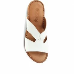 Pavers Slip On-Leather Mule Sandals - MKOC33017 / 320 094