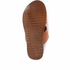Pavers Slip On-Leather Mule Sandals - MKOC33017 / 320 094
