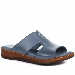 Pavers Slip On-Leather Mule Sandals - MKOC33017 / 320 094
