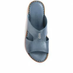 Pavers Slip On-Leather Mule Sandals - MKOC33017 / 320 094