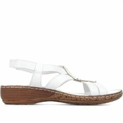 Pavers Leather Slingback Sandals - LUCK35001 / 321 605