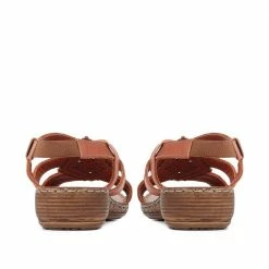 Pavers Leather Slingback Sandals - LUCK35001 / 321 605