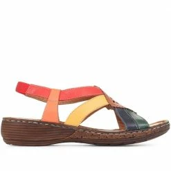 Pavers Leather Slingback Sandals - LUCK35001 / 321 605