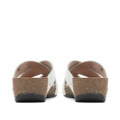 Fly Flot Leather Wedge Mule Sandals - FLY35031 / 321 265