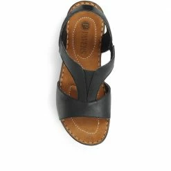 Pavers Wide Fit Sling-Back Leather Sandals - KF31001 / 317 808