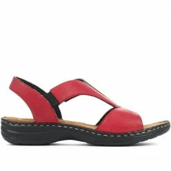 Pavers Wide Fit Sling-Back Leather Sandals - KF31001 / 317 808