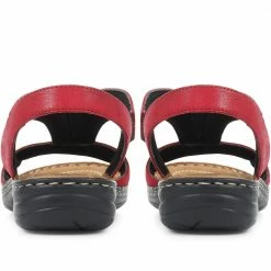 Pavers Wide Fit Sling-Back Leather Sandals - KF31001 / 317 808