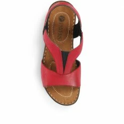 Pavers Wide Fit Sling-Back Leather Sandals - KF31001 / 317 808
