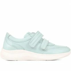 Pavers Womens Leather Double Strap Sneakers - META33001 / 320 097 / 320 097