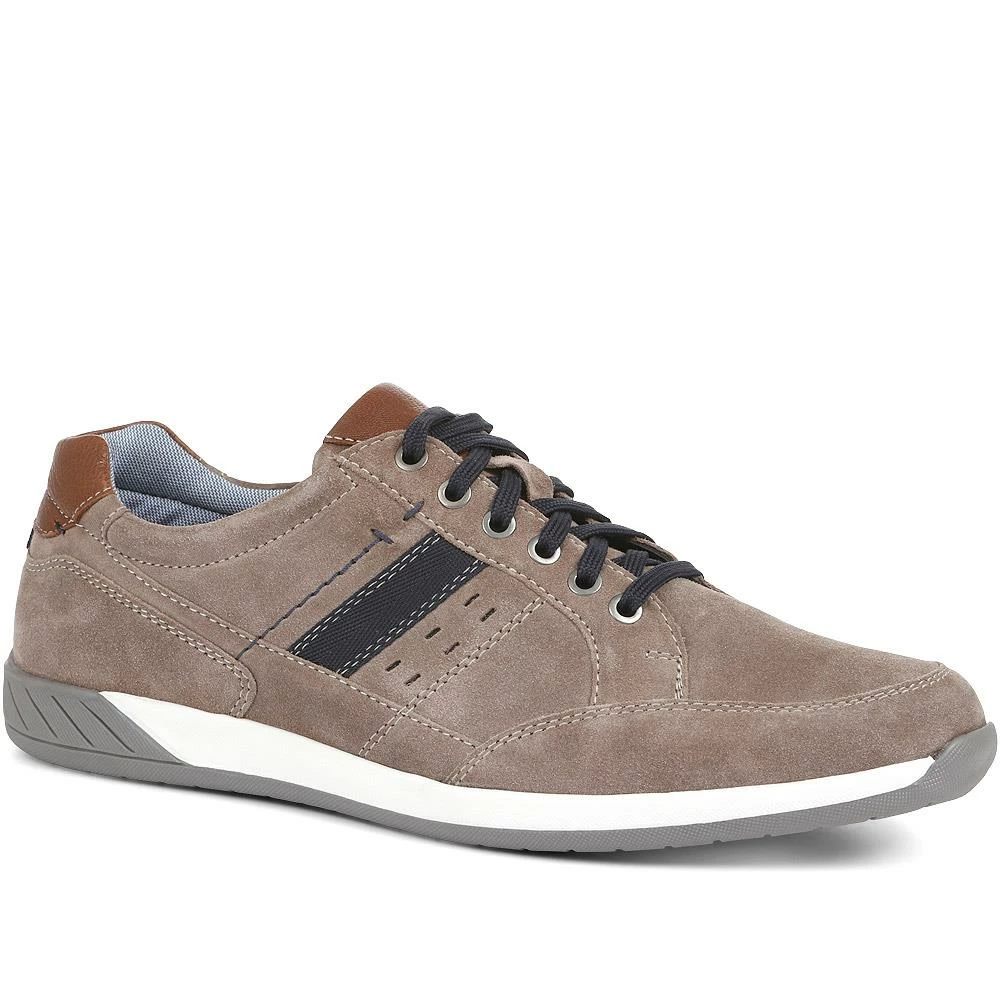 Pavers Wide Fit Leather Lace-Up Trainers - PARK35003 / 321 562 1 Pavers Wide Fit Leather Lace-Up Trainers - PARK35003 / 321 562