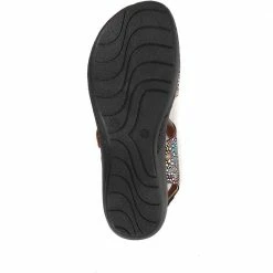 Pavers Ladies Colorful Patterned Leather Sandals - LUCK33011 / 320 063 / 320 063