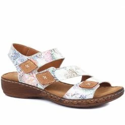 Pavers Ladies Colorful Patterned Leather Sandals - LUCK33011 / 320 063 / 320 063