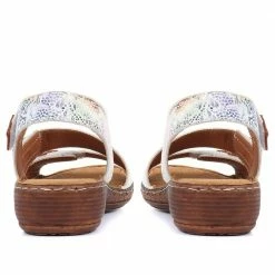 Pavers Ladies Colorful Patterned Leather Sandals - LUCK33011 / 320 063 / 320 063