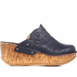 Pavers Sandals Leather Wedge Clogs - CAY35013 / 322 036