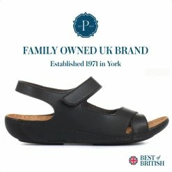 Pavers Flat Wide Fit Touch-Fasten Sandals - MUY1509 / 124 091 83 Pavers Flat Wide Fit Touch-Fasten Sandals - MUY1509 / 124 091