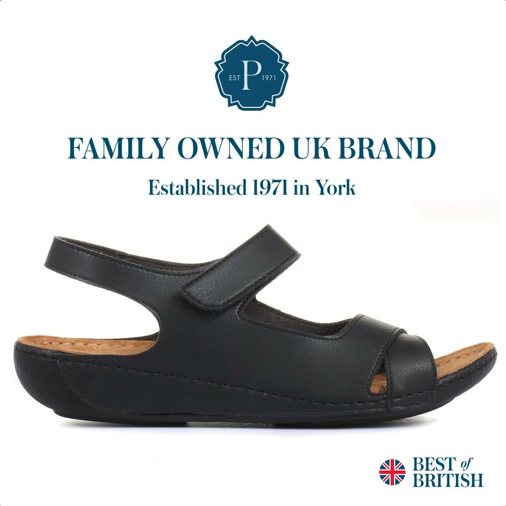 Pavers Flat Wide Fit Touch-Fasten Sandals - MUY1509 / 124 091 10 Pavers Flat Wide Fit Touch-Fasten Sandals - MUY1509 / 124 091