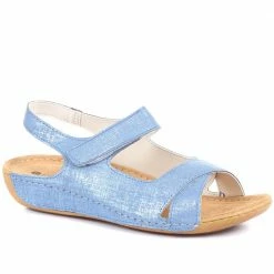 Pavers Flat Wide Fit Touch-Fasten Sandals - MUY1509 / 124 091 143 Pavers Flat Wide Fit Touch-Fasten Sandals - MUY1509 / 124 091