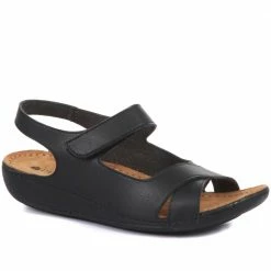 Pavers Flat Wide Fit Touch-Fasten Sandals - MUY1509 / 124 091 80 Pavers Flat Wide Fit Touch-Fasten Sandals - MUY1509 / 124 091