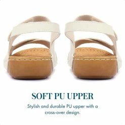 Pavers Flat Wide Fit Touch-Fasten Sandals - MUY1509 / 124 091 105 Pavers Flat Wide Fit Touch-Fasten Sandals - MUY1509 / 124 091