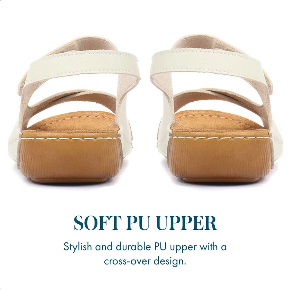 Pavers Flat Wide Fit Touch-Fasten Sandals - MUY1509 / 124 091 32 Pavers Flat Wide Fit Touch-Fasten Sandals - MUY1509 / 124 091