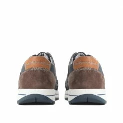 Pavers Leather Lace-Up Trainers - PARK35005 / 321 563