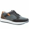 Pavers Leather Lace-Up Trainers - PARK35005 / 321 563