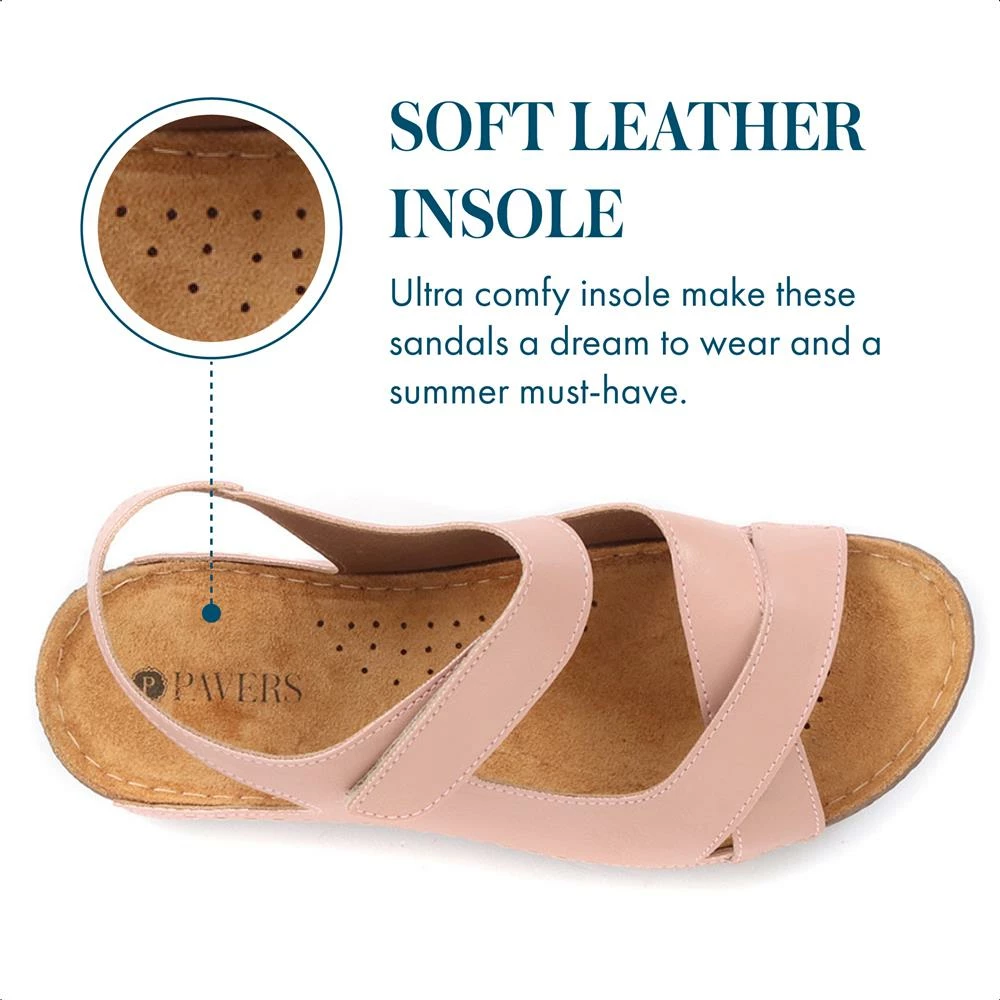 Pavers Flat Wide Fit Touch-Fasten Sandals - MUY1509 / 124 091 39 Pavers Flat Wide Fit Touch-Fasten Sandals - MUY1509 / 124 091