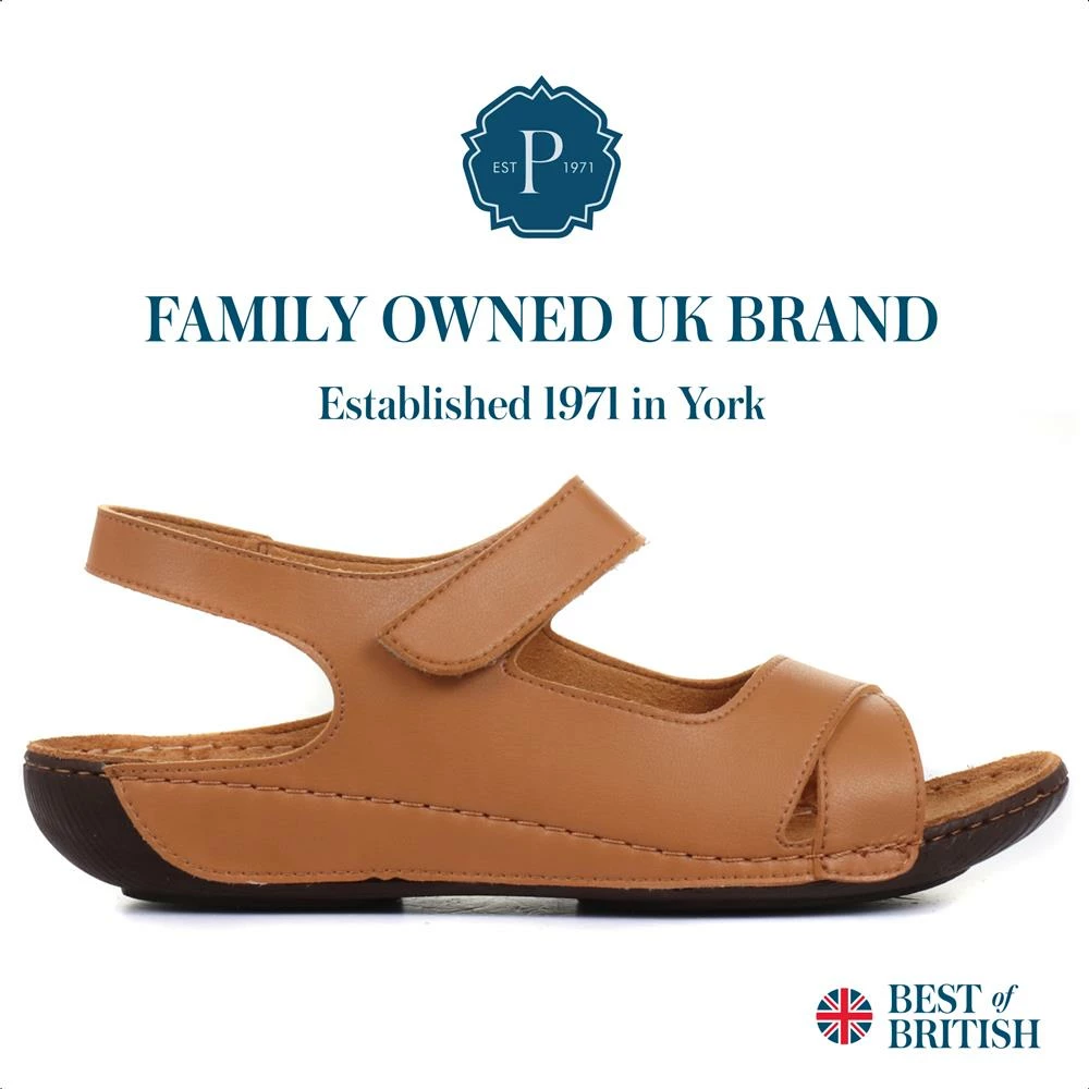 Pavers Flat Wide Fit Touch-Fasten Sandals - MUY1509 / 124 091 52 Pavers Flat Wide Fit Touch-Fasten Sandals - MUY1509 / 124 091