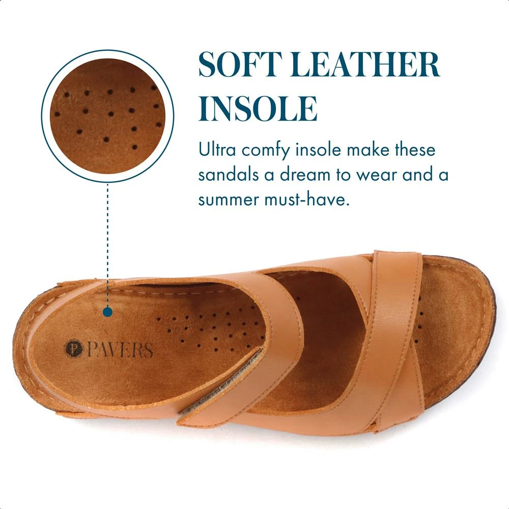 Pavers Flat Wide Fit Touch-Fasten Sandals - MUY1509 / 124 091 57 Pavers Flat Wide Fit Touch-Fasten Sandals - MUY1509 / 124 091