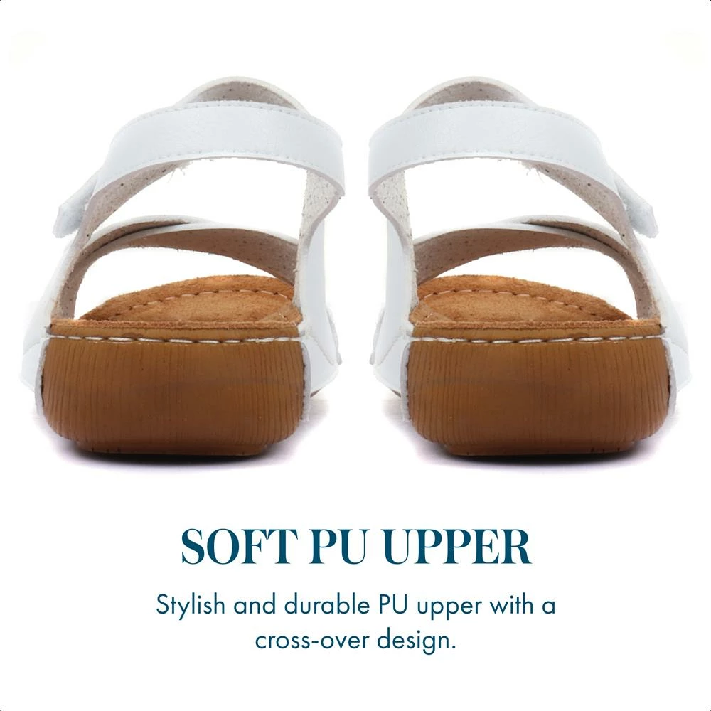 Pavers Flat Wide Fit Touch-Fasten Sandals - MUY1509 / 124 091 62 Pavers Flat Wide Fit Touch-Fasten Sandals - MUY1509 / 124 091