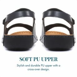 Pavers Flat Wide Fit Touch-Fasten Sandals - MUY1509 / 124 091 141 Pavers Flat Wide Fit Touch-Fasten Sandals - MUY1509 / 124 091
