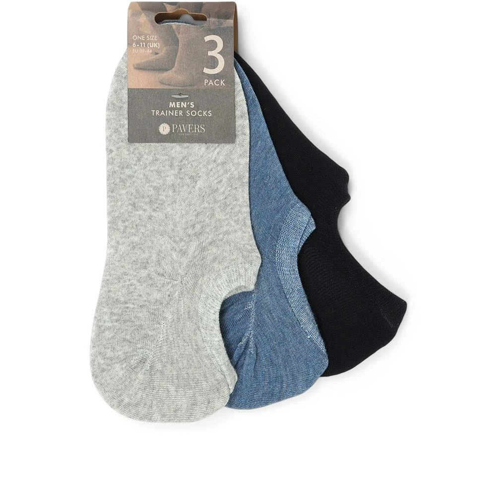 Pavers 3 Pack Men's Cotton Rich Trainer Socks - YIWU31001 / 317 439 3 Pavers 3 Pack Men's Cotton Rich Trainer Socks - YIWU31001 / 317 439