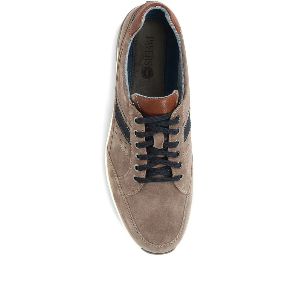 Pavers Wide Fit Leather Lace-Up Trainers - PARK35003 / 321 562 7 Pavers Wide Fit Leather Lace-Up Trainers - PARK35003 / 321 562