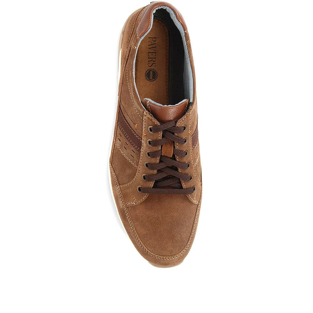 Pavers Wide Fit Leather Lace-Up Trainers - PARK35003 / 321 562 11 Pavers Wide Fit Leather Lace-Up Trainers - PARK35003 / 321 562