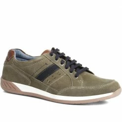 Pavers Wide Fit Leather Lace-Up Trainers - PARK35003 / 321 562 27 Pavers Wide Fit Leather Lace-Up Trainers - PARK35003 / 321 562